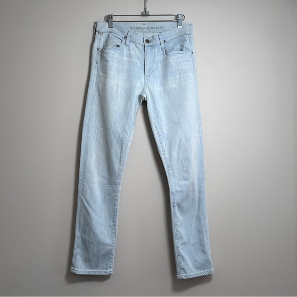 Citizens of Humanity  Calrton Retro High Rise Slim Straight Light Blue Size 27 - Picture 2 of 9